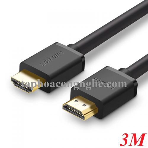 Ugreen 10108 3M màu Đen Cáp tín hiệu HDMI chuẩn 1.4 hỗ trợ phân giải 4K * 2K HD104 30010108